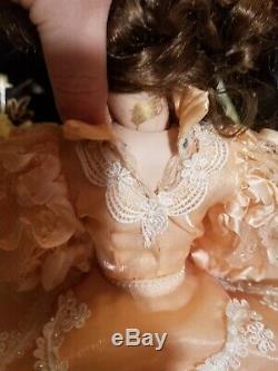 MARYSE NICOLE PEACH BLOSSOM Franklin Mint Heirloom porcelain Victorian Doll 20