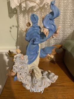 MARY QUEEN OF HEAVEN STATUE WithANGELS LIMITED EDITION FRANKLIN MINT