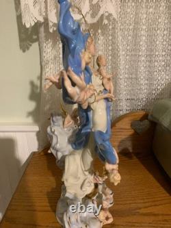 MARY QUEEN OF HEAVEN STATUE WithANGELS LIMITED EDITION FRANKLIN MINT