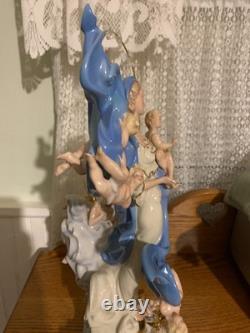 MARY QUEEN OF HEAVEN STATUE WithANGELS LIMITED EDITION FRANKLIN MINT