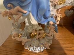 MARY QUEEN OF HEAVEN STATUE WithANGELS LIMITED EDITION FRANKLIN MINT