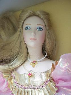 MIB FRANKLIN MINT CINDERELLA 19 Porcelain DOLL +COA Gerda Neubacher