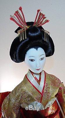 Mariko The Japanese Bride Bisque Porcelain Doll Franklin Mint Heirloom Geisha