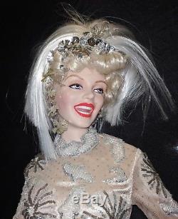 Marilyn Monroe Doll Porcelain Franklin Mint ULTIMATE MARILYN 24 inch low # 495