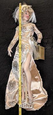 Marilyn Monroe Doll Porcelain Franklin Mint ULTIMATE MARILYN 24 inch low # 495