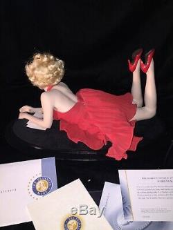 Marilyn Monroe Forever Marilyn Porcelain Portrait Doll Franklin Mint EUC