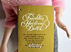 Marilyn Monroe? Franklin Mint Heirloom Porcelain Sweater Girl Doll Never Displyd