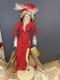 Marilyn Monroe Franklin Mint Porcelain Doll Gentlemen Prefer Blondes Red Dress