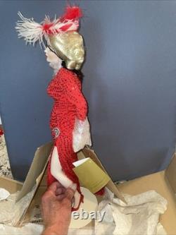 Marilyn Monroe Franklin Mint Porcelain Doll Gentlemen Prefer Blondes Red Dress