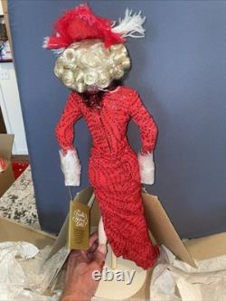 Marilyn Monroe Franklin Mint Porcelain Doll Gentlemen Prefer Blondes Red Dress
