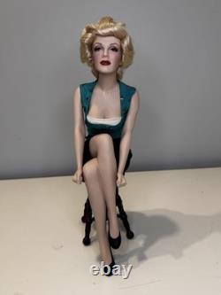 Marilyn Monroe Franklin Mint Porcelain Doll Unforgettable Marilyn 2002 A2231