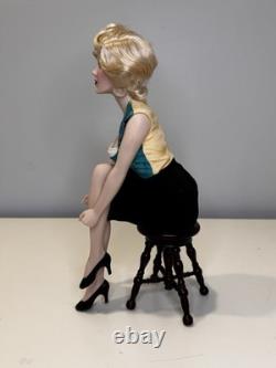 Marilyn Monroe Franklin Mint Porcelain Doll Unforgettable Marilyn 2002 A2231