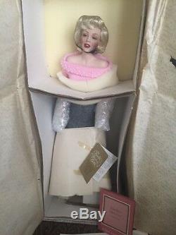 Marilyn Monroe Franklin Mint Porcelain Heirloom Doll Sweater Girl NIB