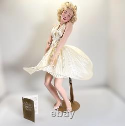 Marilyn Monroe Franklin Mint Seven Year Itch Porcelain Doll Box is Damaged