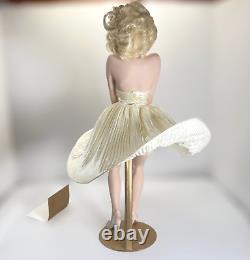 Marilyn Monroe Franklin Mint Seven Year Itch Porcelain Doll Box is Damaged