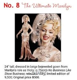 Marilyn Monroe Franklin Mint porcelain 24 doll limited edition Show business