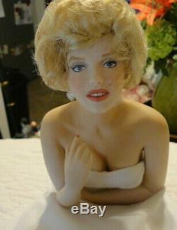 Marilyn Monroe Porcelain Portrait Doll 2001 Franklin Mint Rare PC