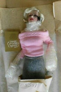 Marilyn Monroe Sweater Girl Franklin Mint Heirloom Doll Porcelain Bnib Original