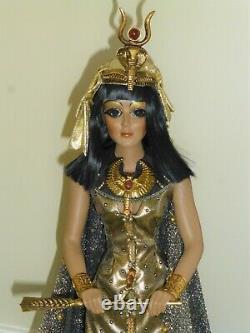 Maryse Nicole Cleopatra Porcelain Doll in Original Box Franklin Mint Retired