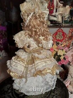 Maryse Nicole Goldie Vintage 1990 Full Body Porcelain Doll Victorian Christmas