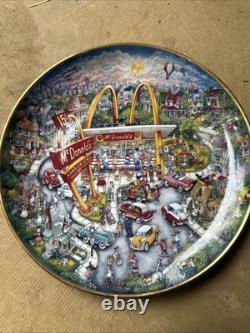 McDonald's Vintage Collector's Plate Franklin Mint'Golden Moments' Design 5/6