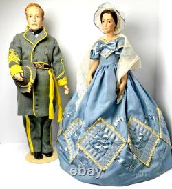 Melanie & Ashley Wilkes Porcelain Dolls Gone With The Wind Collector Set