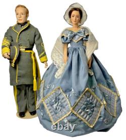 Melanie & Ashley Wilkes Porcelain Dolls Gone With The Wind Collector Set