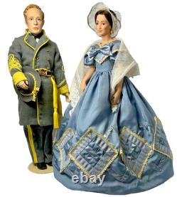 Melanie & Ashley Wilkes Porcelain Dolls Gone With The Wind Collector Set