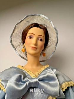Melanie & Ashley Wilkes Porcelain Dolls Gone With The Wind Collector Set