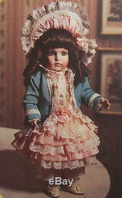 Mib 1994 Franklin Mint Porcelain Doll 16'' Bebe Bru Signed By Maryse Nicole