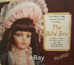 Mib 1994 Franklin Mint Porcelain Doll 16'' Bebe Bru Signed By Maryse Nicole