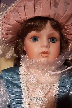 Mib 1994 Franklin Mint Porcelain Doll 16'' Bebe Bru Signed By Maryse Nicole