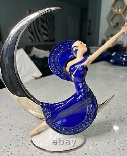 Moonlight In Platinum Franklin Mint 10 Statue Figurine Victoria Oldham 1987