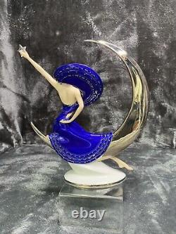 Moonlight In Platinum Franklin Mint 10 Statue Figurine Victoria Oldham 1987