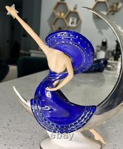 Moonlight In Platinum Franklin Mint 10 Statue Figurine Victoria Oldham 1987