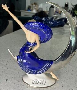 Moonlight In Platinum Franklin Mint 10 Statue Figurine Victoria Oldham 1987