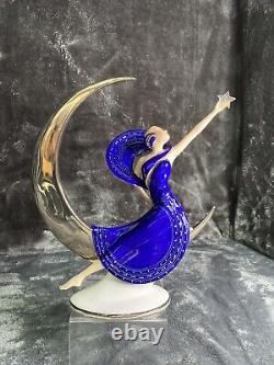 Moonlight In Platinum Franklin Mint 10 Statue Figurine Victoria Oldham 1987