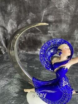 Moonlight In Platinum Franklin Mint 10 Statue Figurine Victoria Oldham 1987