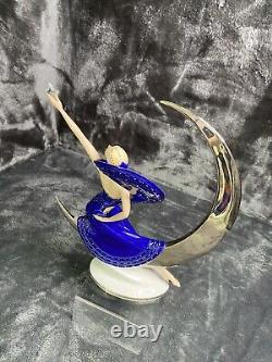 Moonlight In Platinum Franklin Mint 10 Statue Figurine Victoria Oldham 1987