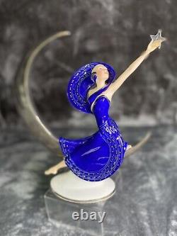 Moonlight In Platinum Franklin Mint 10 Statue Figurine Victoria Oldham 1987