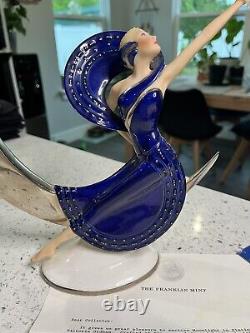 Moonlight In Platinum Franklin Mint 10 Statue Figurine Victoria Oldham 1987