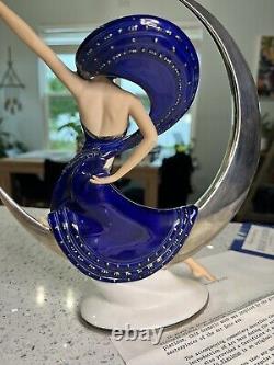 Moonlight In Platinum Franklin Mint 10 Statue Figurine Victoria Oldham 1987
