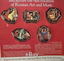 Music Box 12 Set Masterpiece Of Russian Ballet Cost $450 1990 Nib Franklin Mint