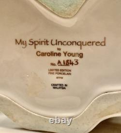 My Spirit Unconquered Caroline Young Porcelain Figurine Franklin Mint Ltd Ed