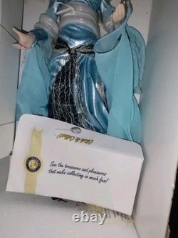 NEW Franklin Mint Lady Of the Lake Camelot Porcelain Doll Excalibur Sword &Stand