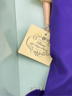 NEW Franklin Mint Princess Diana Doll Porcelain Doll Purple Gown NRFB 16in