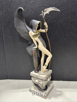 NEW MISTRESS OF DEATH FRANKLIN PORCELAIN SCULPTURE STATUE Limited Brom #329/