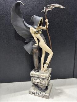 NEW MISTRESS OF DEATH FRANKLIN PORCELAIN SCULPTURE STATUE Limited Brom #329/