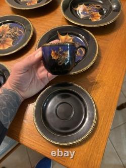 NEW RARE 20 Piece 4 Place Settings Franklin Mint Dragon Dynasty Dinnerware Gold