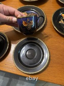 NEW RARE 20 Piece 4 Place Settings Franklin Mint Dragon Dynasty Dinnerware Gold